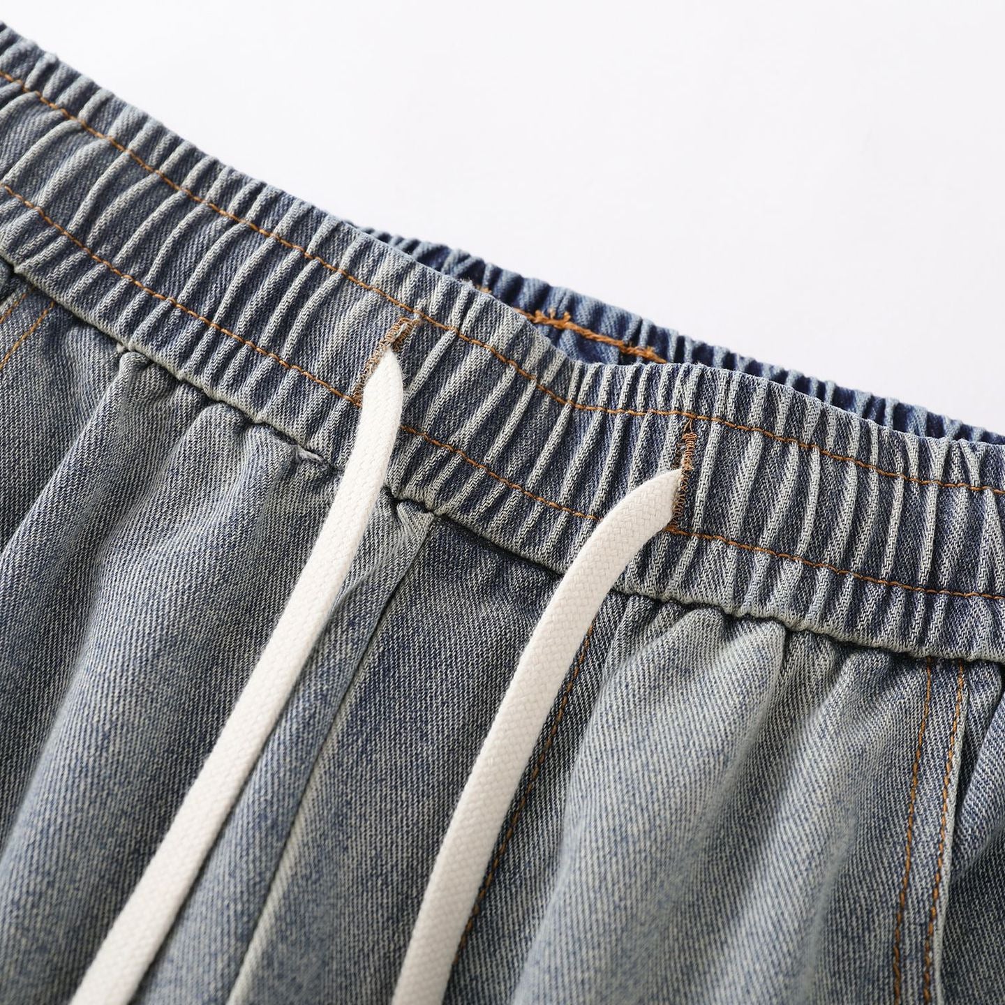 Street Style High-Street Personalized Washed Design Denim Long Pants