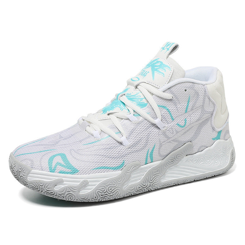 Three ball, third-generation purple MB.03 men's and women's indoor and outdoor shock-absorbing and anti slip basketball shoes