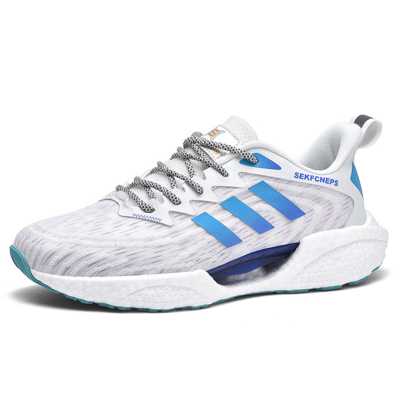 Sports Running Shoes Men's Shoes Summer Breathable Thin New Large Size Soft Bottom Men's Marathon Mesh Running Shoes