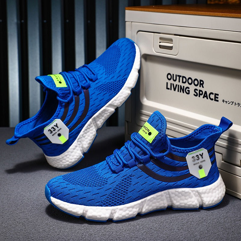 Men's running shoes men's lightweight sports shoes fly woven breathable fashionable men's shoes