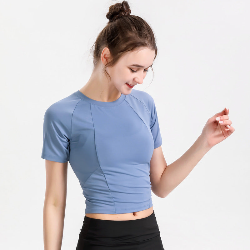 Women's Short Sleeve Thin Yoga Wear.
