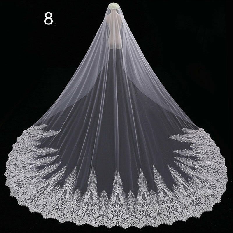 Bride Wedding Master Wedding Veil Long Long Tail.