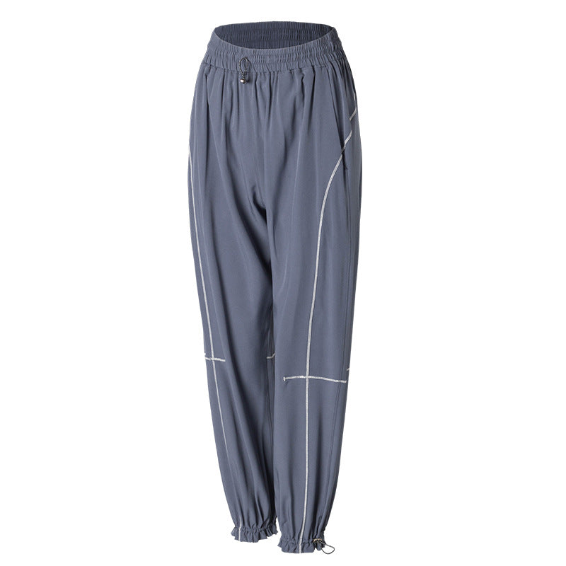 Sports Pants Female Loose Tappered Running Trousers.
