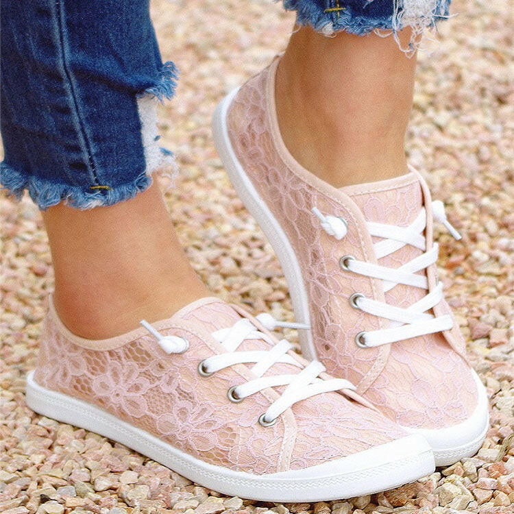Lace Flats Shoes Summer Fashion Casual Shoes Women.