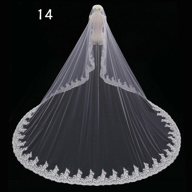 Bride Wedding Master Wedding Veil Long Long Tail.