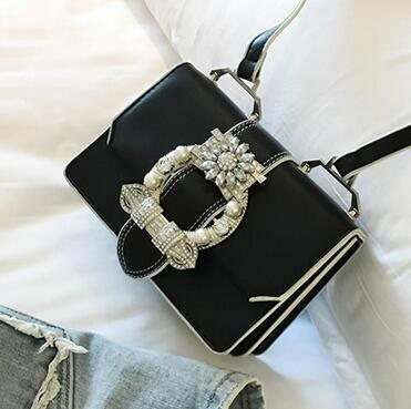 Fashion Designer Famous Bags For Women Designer Diamond Lock Bags Quality PU Leather Women Handbags Elegant Lady Shoulder Bags.