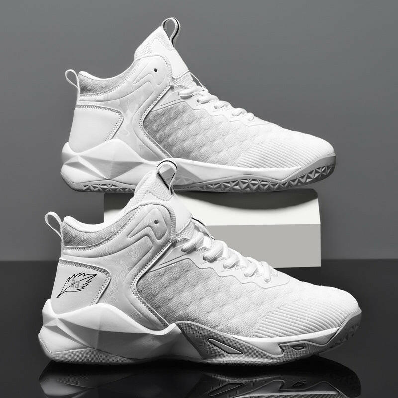 Men's Mid-Top Gradient Mesh Breathable Sneakers.
