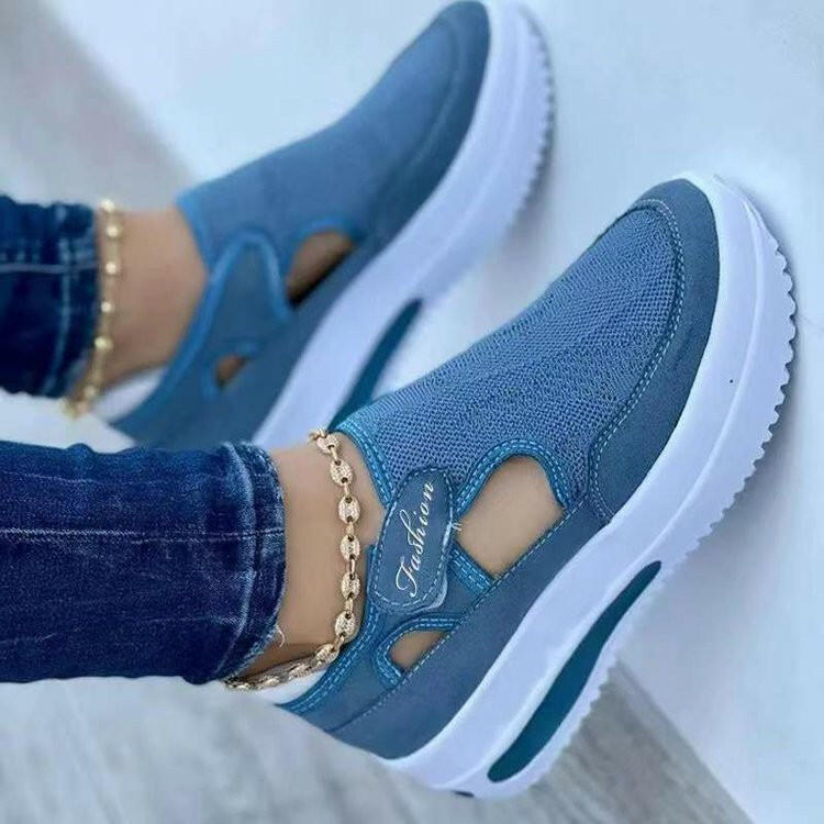 Women's Sneakers Summer New Ladies Casual Low Wedge Breathable Non-Slip Comfort Feamle Sport Shoes Mesh Shoes Fashion Style.