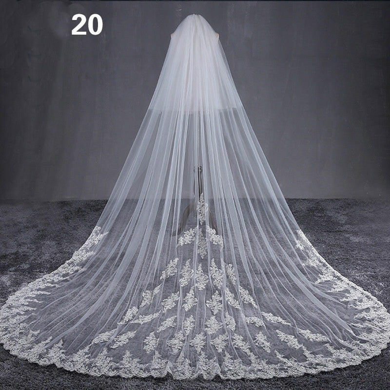 Bride Wedding Master Wedding Veil Long Long Tail.