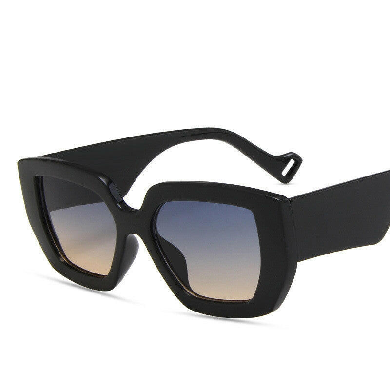 Side Sunglasses Personality Polygon Contrast Sunglasses Retro Sunglasses.
