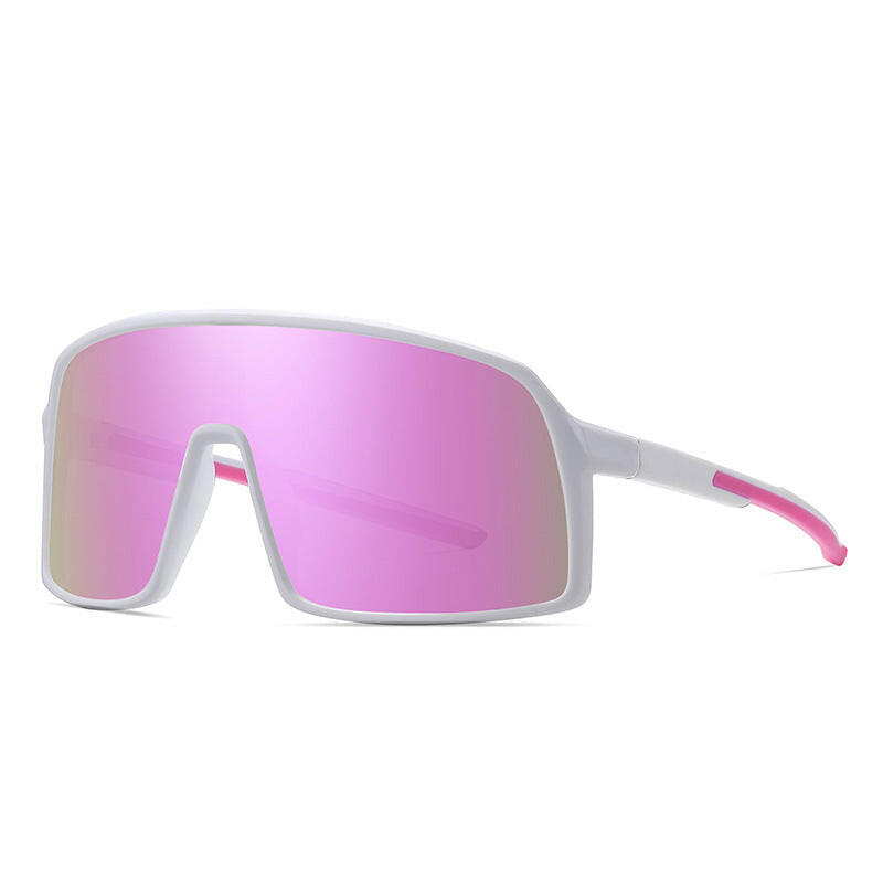 Mens Fashion Simple One Piece Large Frame Sunglasses.