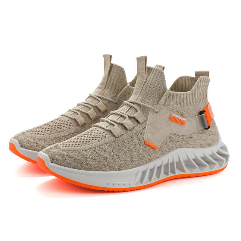 Men's Fashion Trendy Breathable Flyknit Sports Casual Shoes.