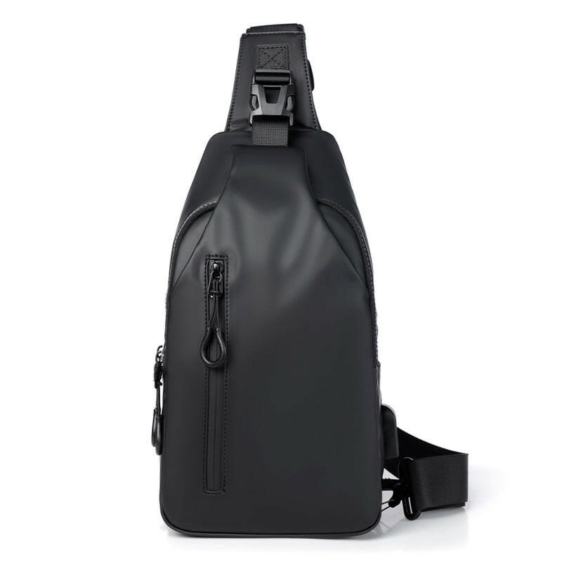 Black Sling Crossbody Backpack Shoulder Bag For Men Chest Bag.