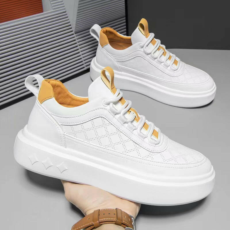 British Style Thick Soled Hollowed Out Breathable Casual Board Shoes.