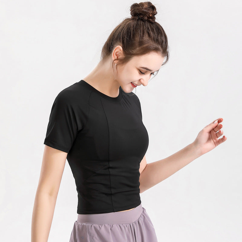 Women's Short Sleeve Thin Yoga Wear.