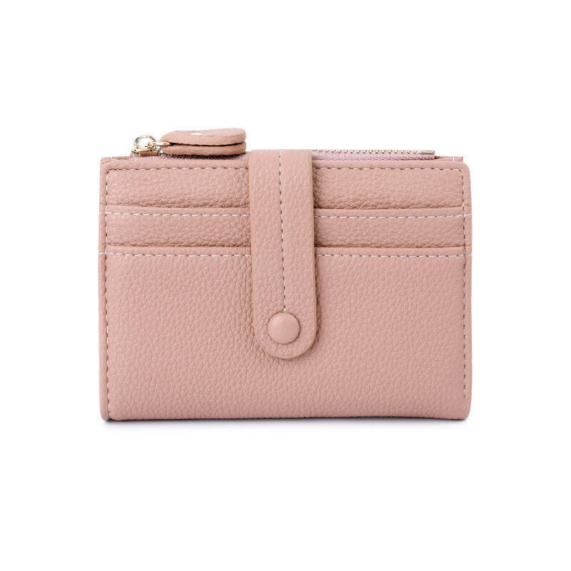 Women Short Wallets PU Leather Plaid Female Purses Solid Card Holder Wallet Fashion Woman Small Wallet With Coin Purse Kashur Mart .