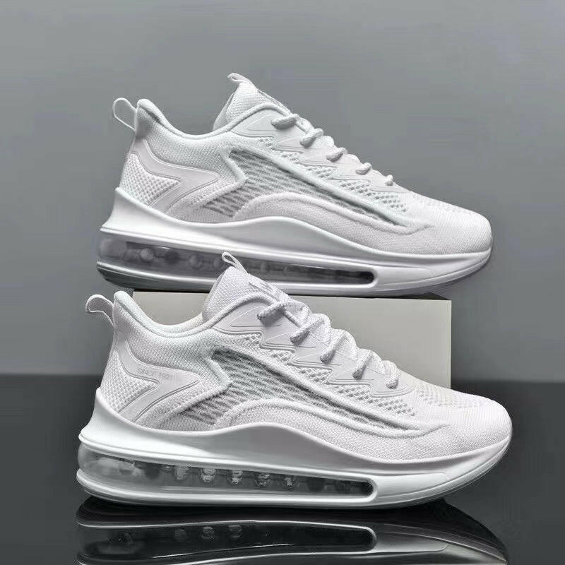 Mesh Slip On Air Cushion Shoes Men's Sport Sneakers Height Increasing Fashion Casual Shoes.