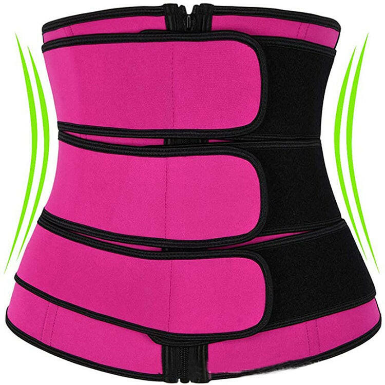 Tummy Sweat Shapewear Bodysuits Women Waist Trainer Slimming 2-3 Belts Workout Shaper Corset.