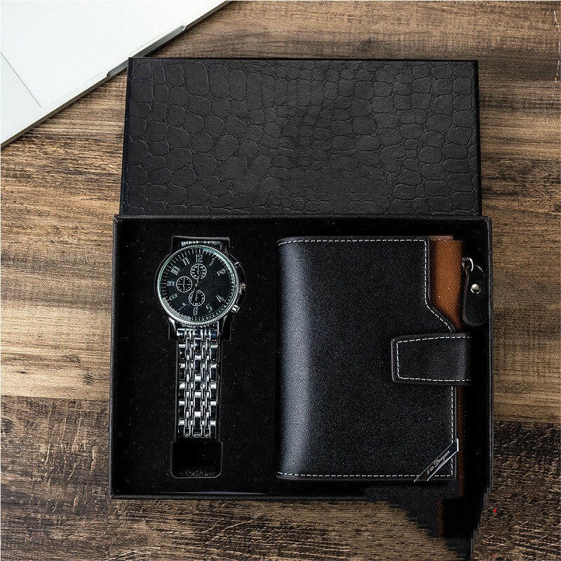 Luxury Business Watch Leather Bag Wallet Gift Set Men Kashur Mart .