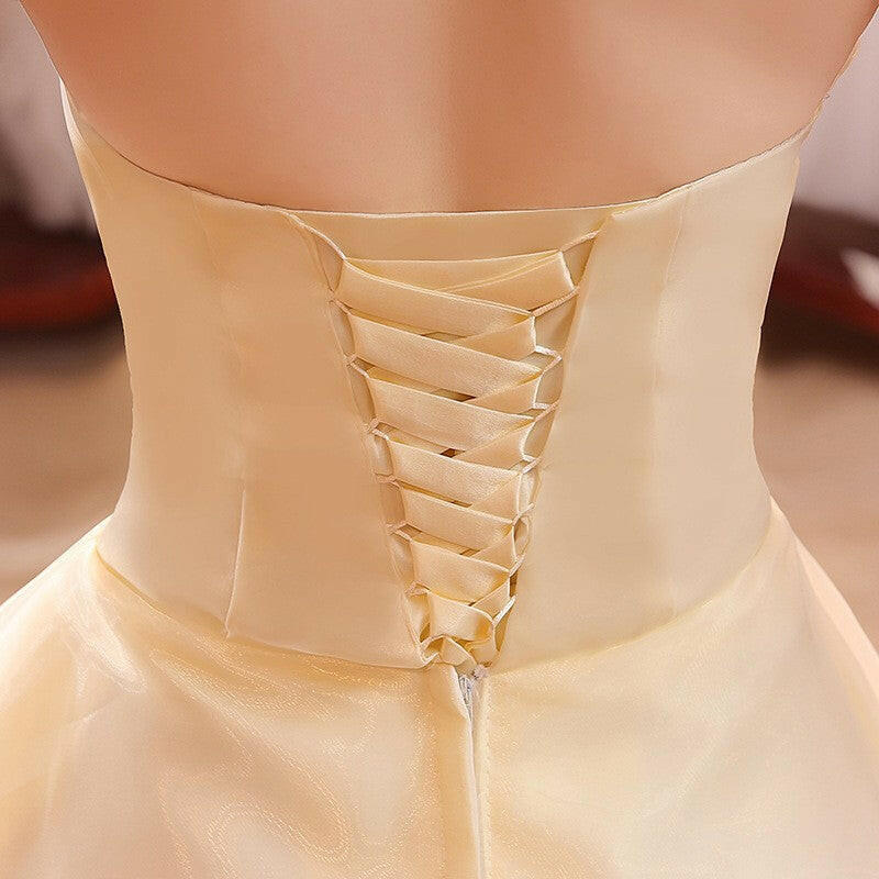 New Bustier Korean Princess Thin Wedding Dress.