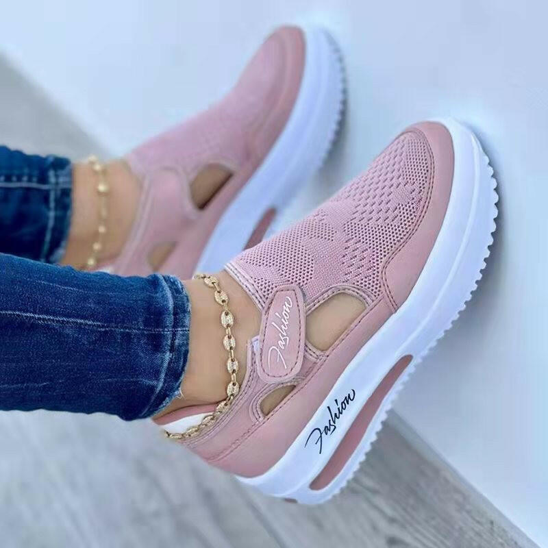 Women's Sneakers Summer New Ladies Casual Low Wedge Breathable Non-Slip Comfort Feamle Sport Shoes Mesh Shoes Fashion Style.