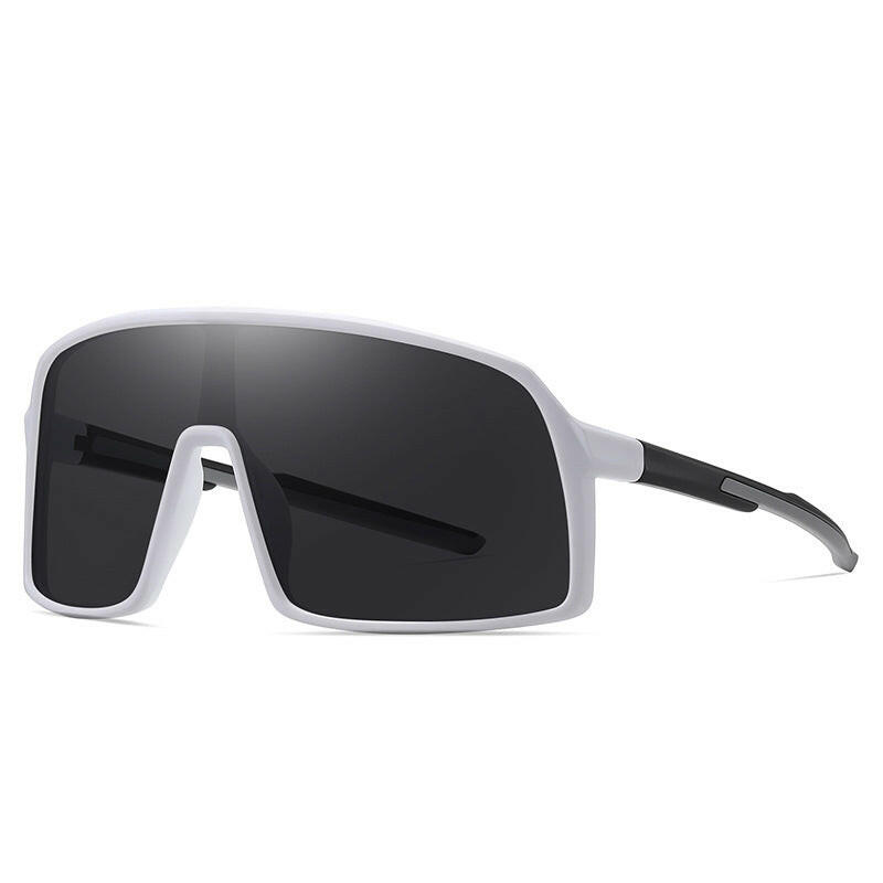 Mens Fashion Simple One Piece Large Frame Sunglasses.