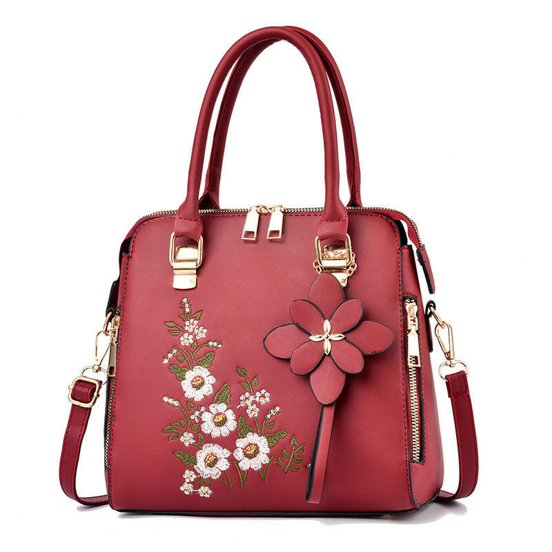 Fashion Flowers Embroidered Handbag Women Shoulder Messenger Bags Kashur Mart .
