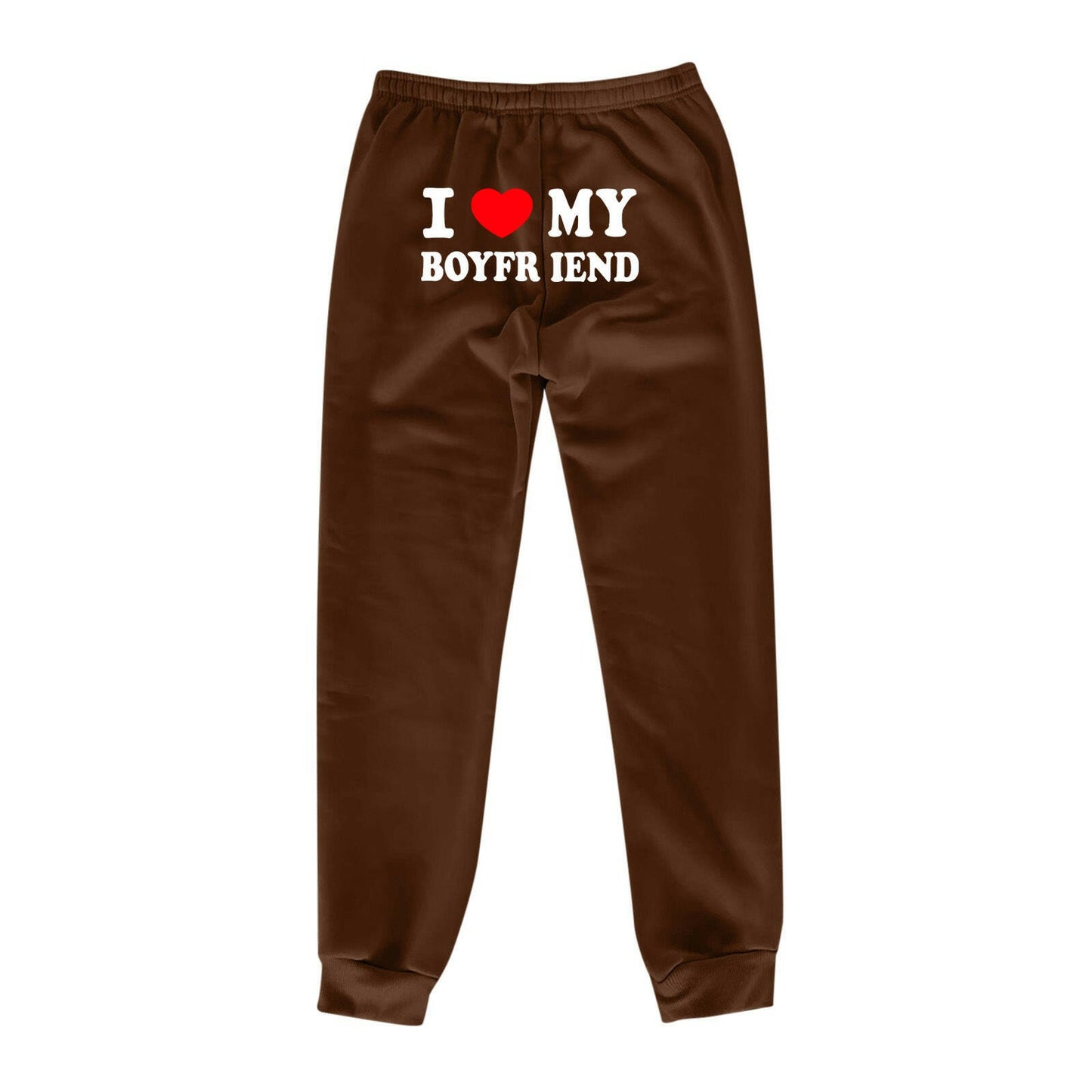 I Love MY BOYFRIEND Printed Trousers Casual Sweatpants Men And Women Sports Pants.
