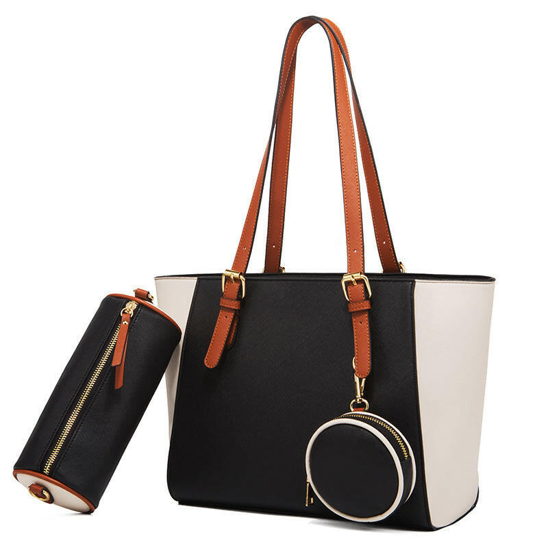 Fashion Large Capacity Three-in-one Saffiano Bag Portable Simplicity.