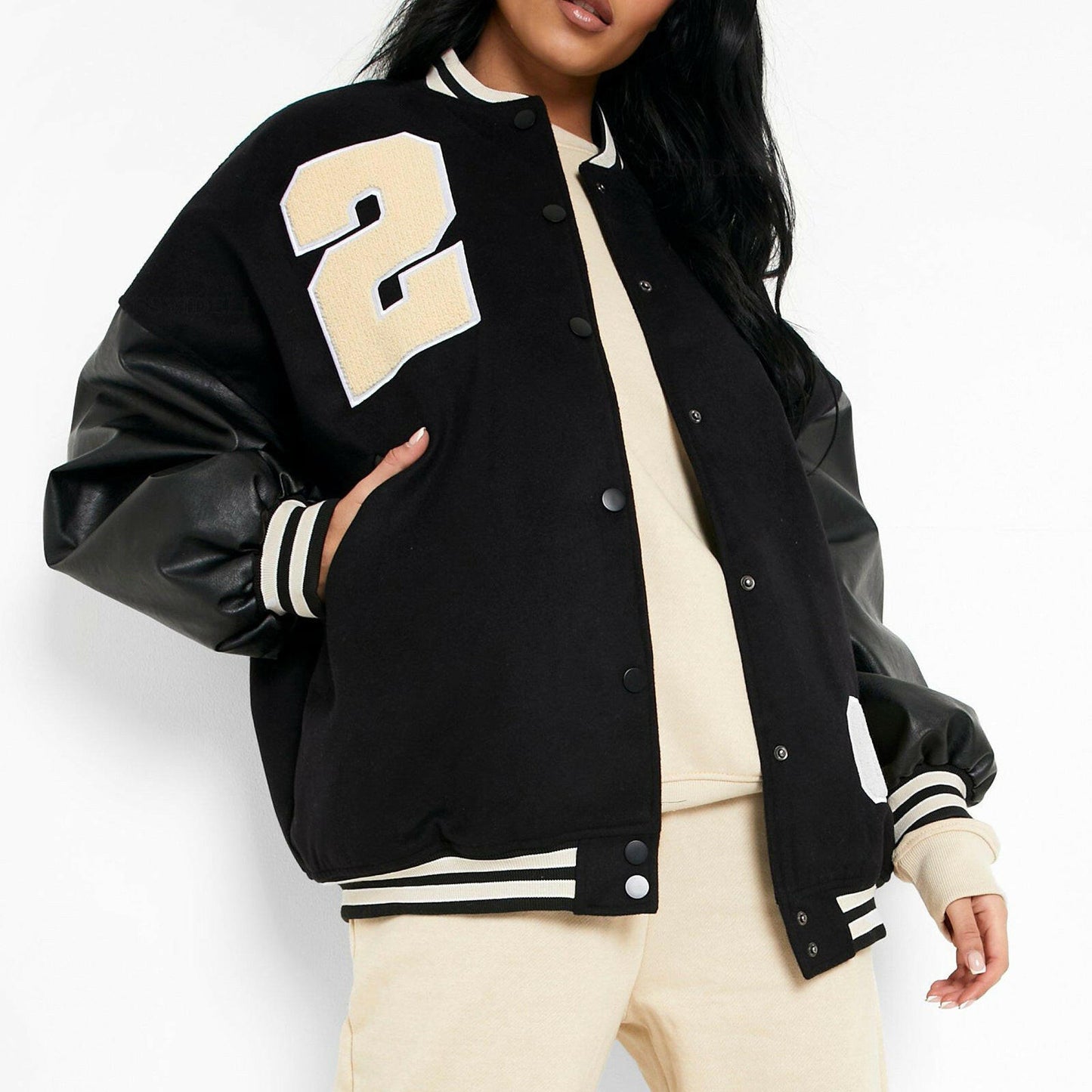 Autumn And Winter Women's Brushed Thick Jacket.