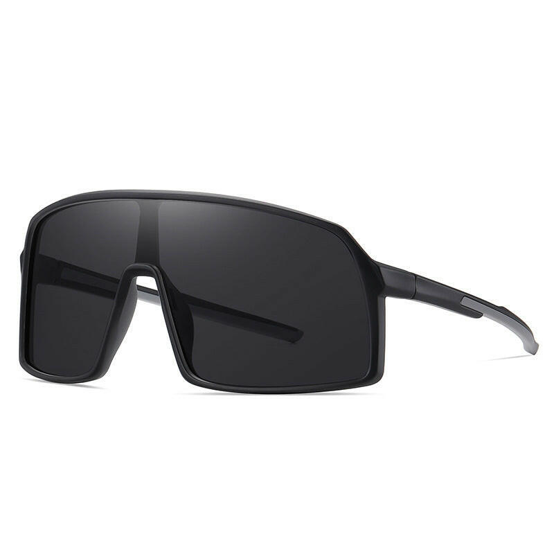 Mens Fashion Simple One Piece Large Frame Sunglasses.
