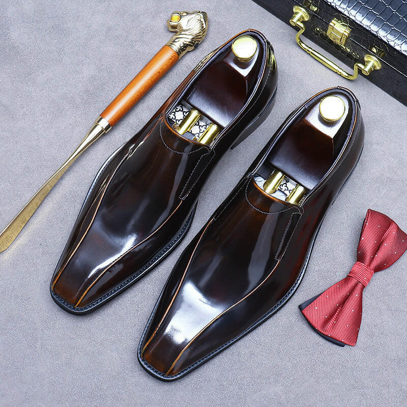 Business Formal Wear Shoes Cowhide Men's Office Shoes.