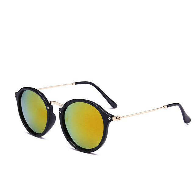 Metal Round Face Sunglasses Retro Driver Sunglasses Men And Women Sunglasses.
