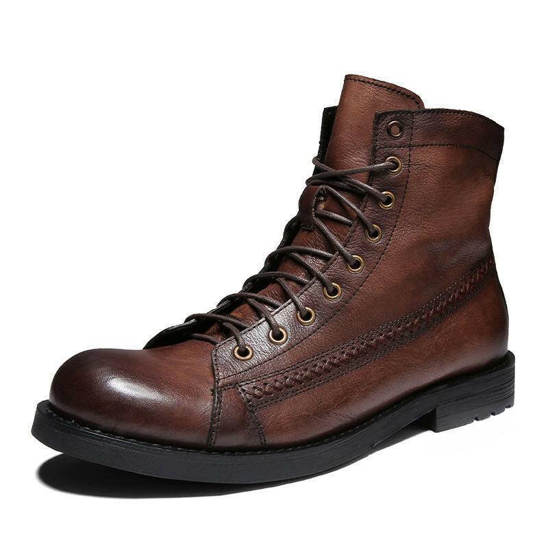 British Style Brush Color Worker Boot.