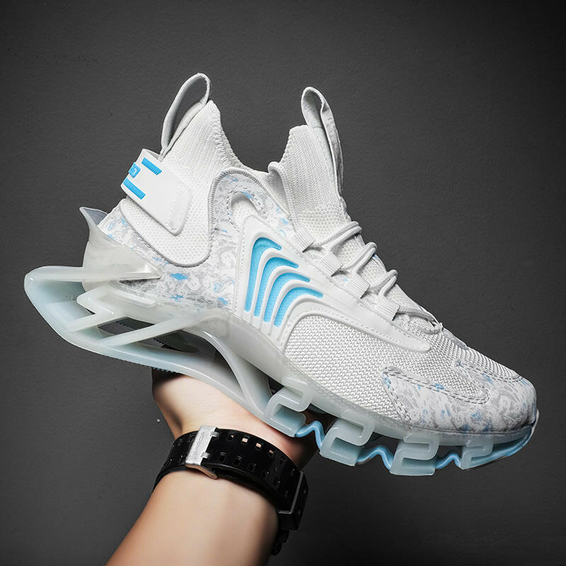Cool Men Running Sneakers Mesh Breathable Sports Shoes Fashion Anti-Skid Walking Footwear Shoes.