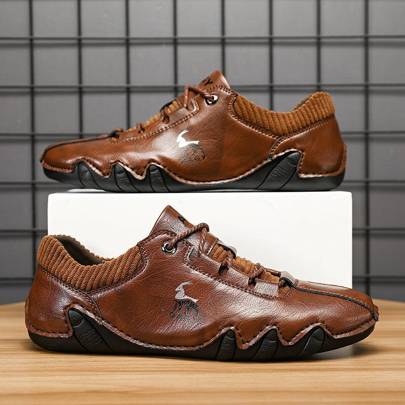 High Quality Men Sneakers Fashion Lace-up Flats Shoes.