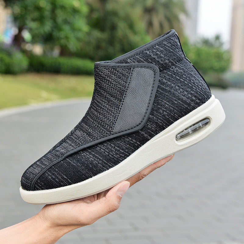 Winter shoes for the elderly with Velcro and large opening