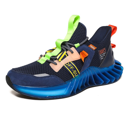 New Men Blade Shoes Casual Sneakers Men Soft High Quality Reflective Shoes Breathable Flying Woven Sneakers Male Chaussure Homme（A31 A32）