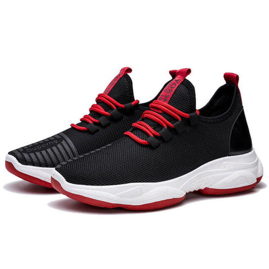 Men Sneakers Black White Sports Shoes.