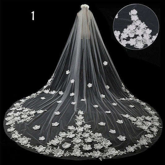 Bride Wedding Master Wedding Veil Long Long Tail.