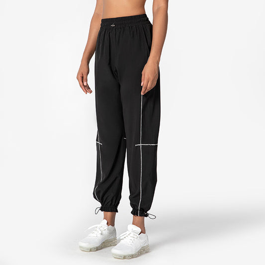 Sports Pants Female Loose Tappered Running Trousers.