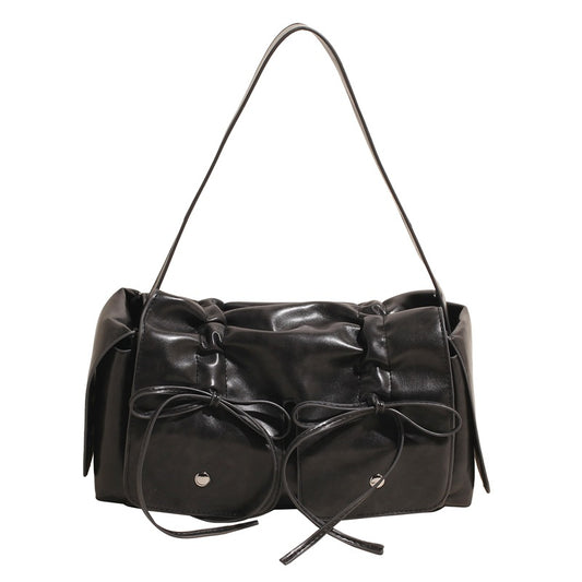 Square Bow Sewing Hand Messenger Bag.
