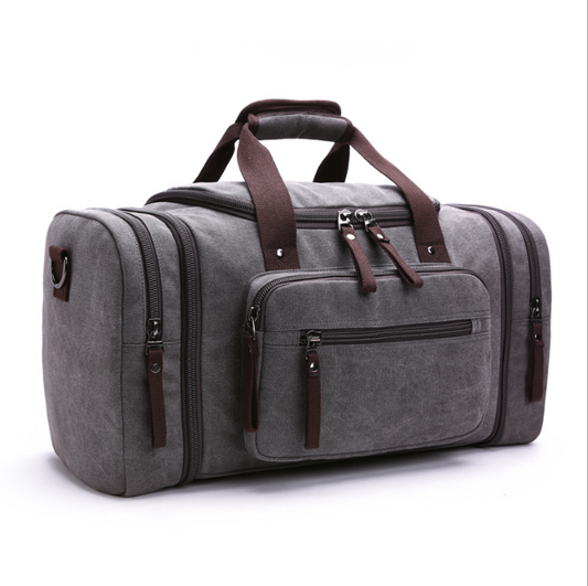 Canvas travel bag.
