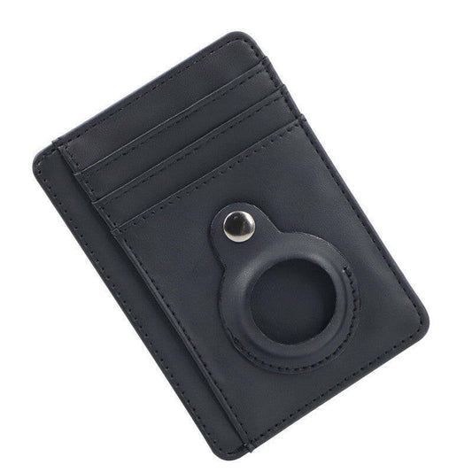 Wallet-PU Leather Airtag Card Holder RFID Anti-theft Card Holder.