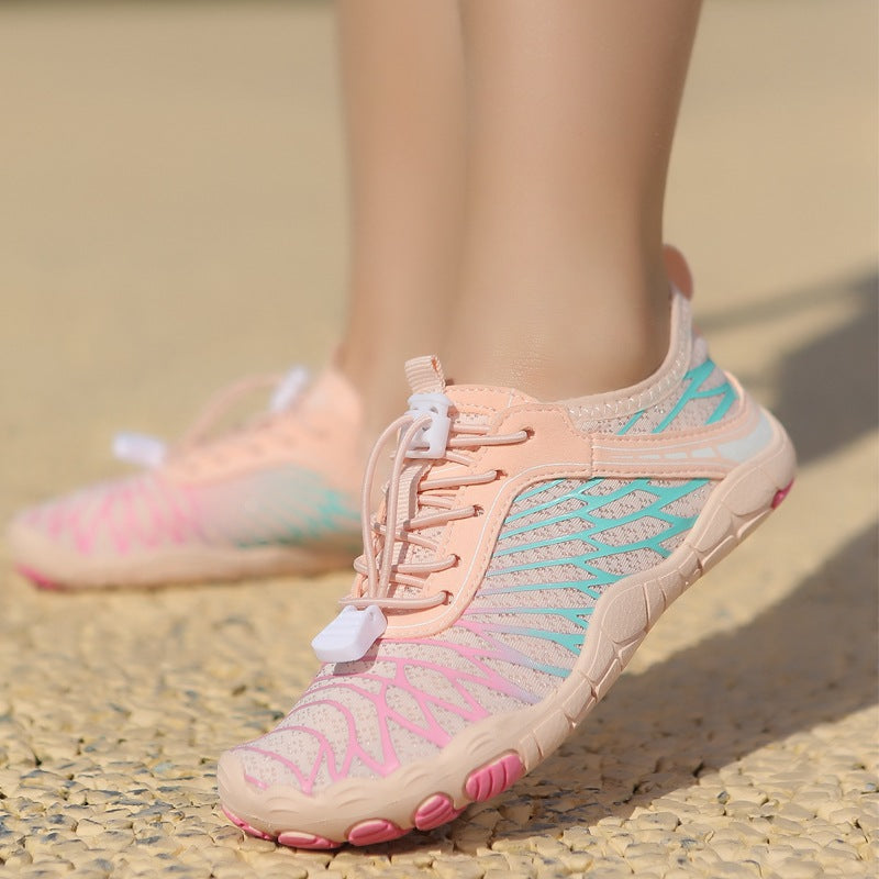 Outdoor children's quick-drying non-slip beach shoes, breathable wading shoes, soft-soled running shoes