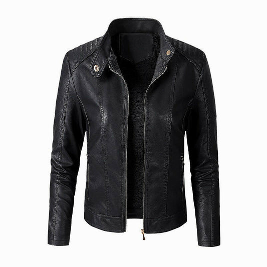 New Women's Leather Jackets Plus Velvet Jackets Fashion PU Ladies Leather Jackets.