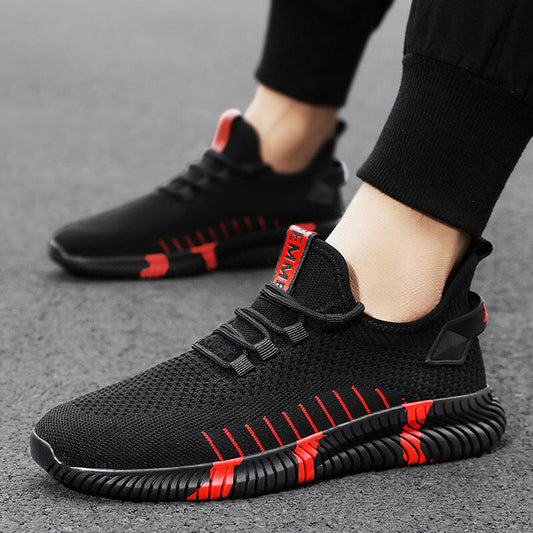 Mesh Sneakers Men Breathable Lightweight Running Shoes.