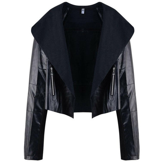 Women's leather jackets.