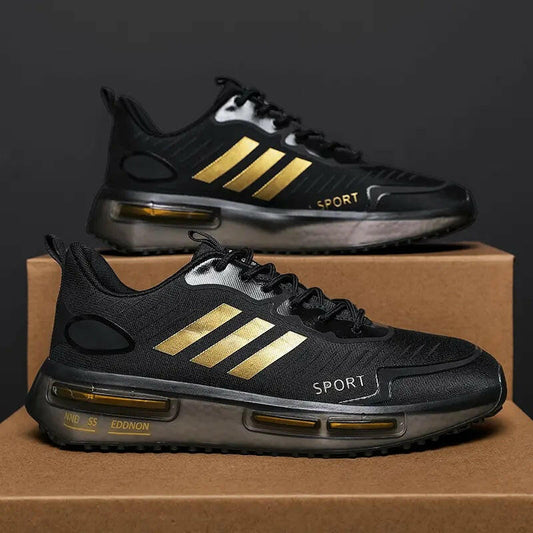 Air Cushion Sports Shoes Men Lace-up Sports Sneakers Outdoor Breathable Casual Shoes Walking.