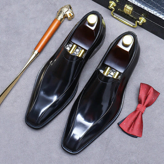 Business Formal Wear Shoes Cowhide Men's Office Shoes.